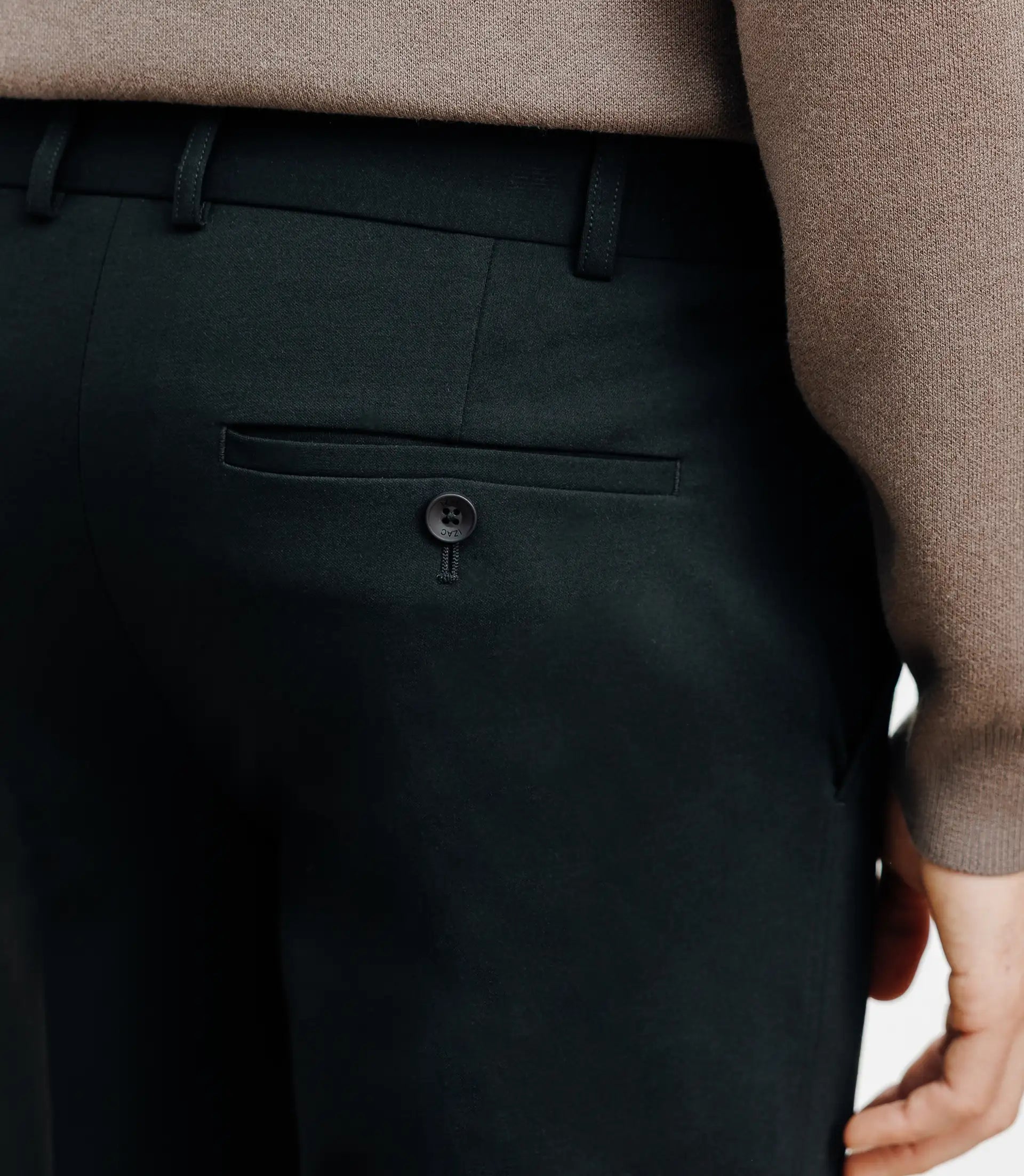 Pantalon ville avec pli noir - IZAC