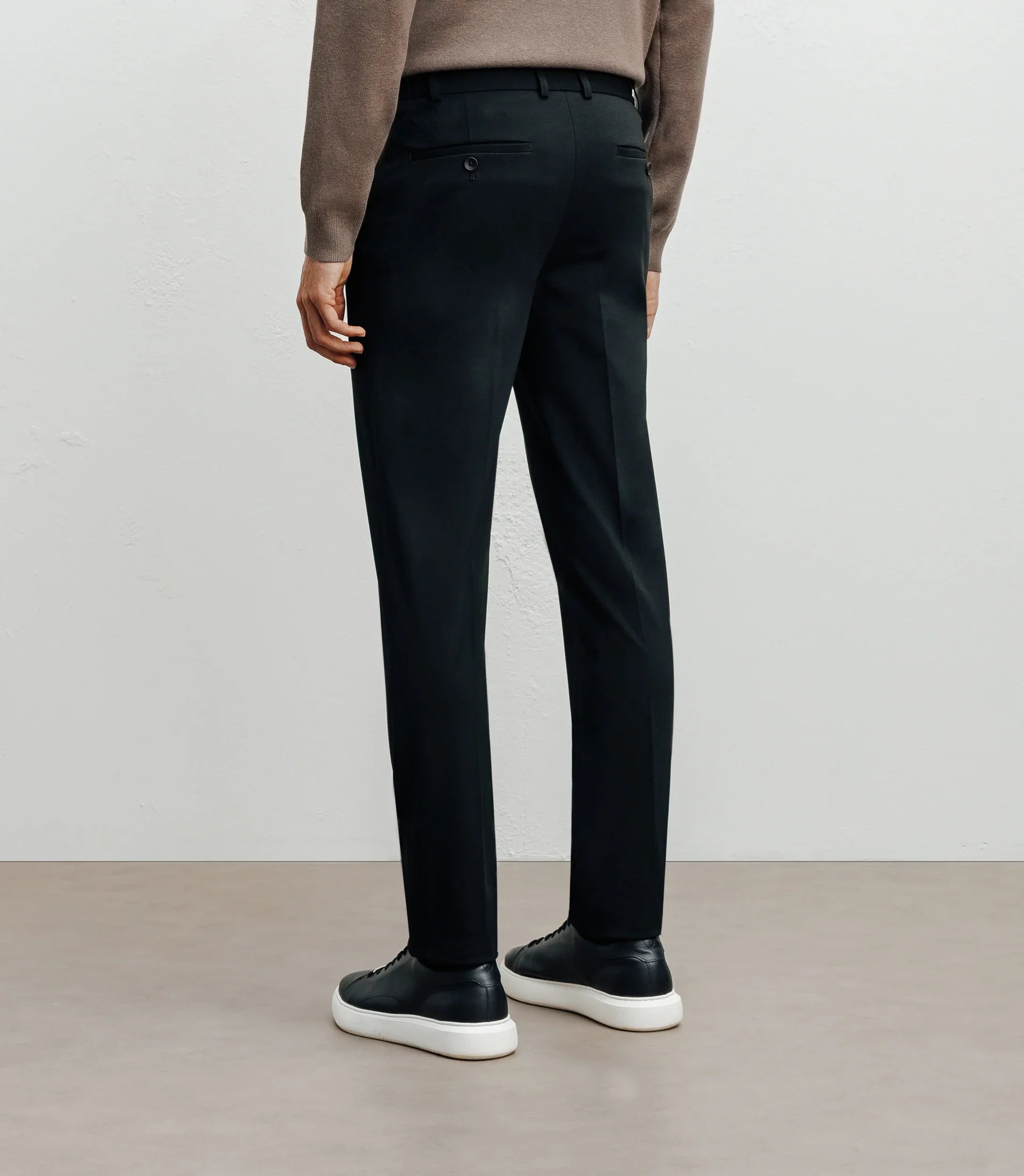 Pantalon ville avec pli noir - IZAC