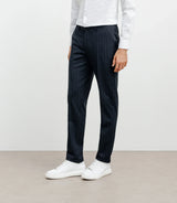 Pantalon ville rayé marine - IZAC