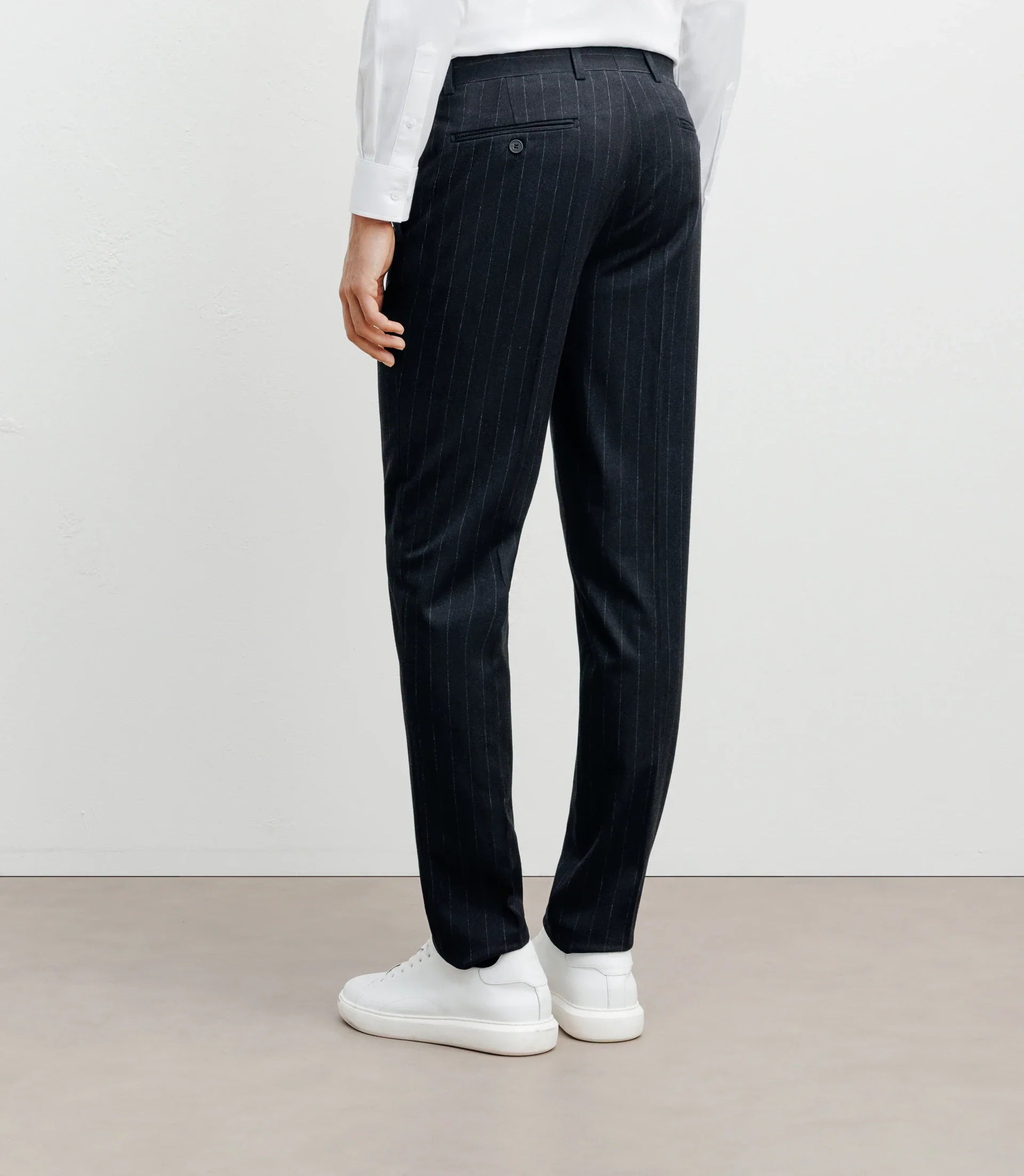 Pantalon ville rayé marine - IZAC