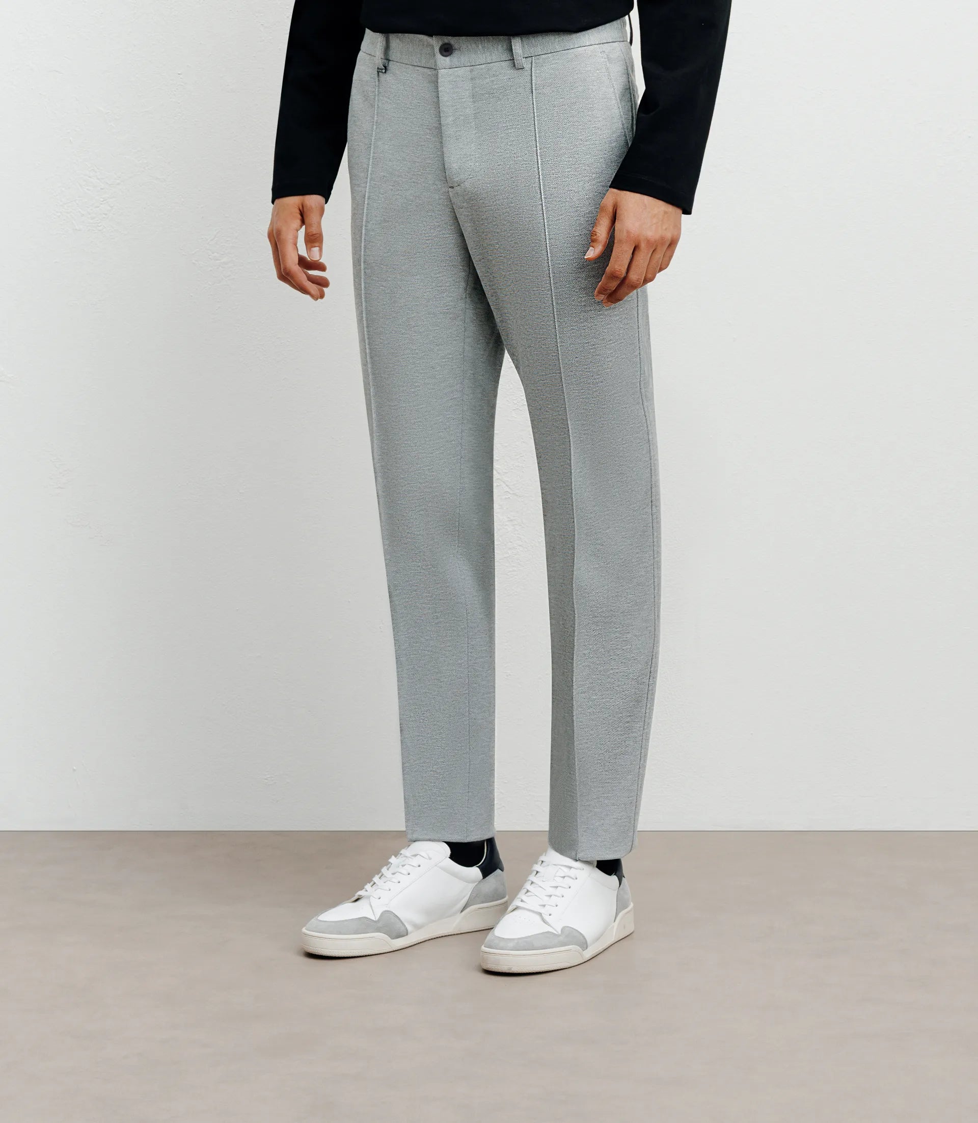 Pantalon ville en maille gris - IZAC