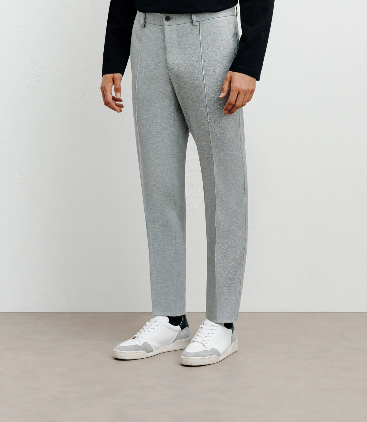 Pantalon ville en maille gris - IZAC