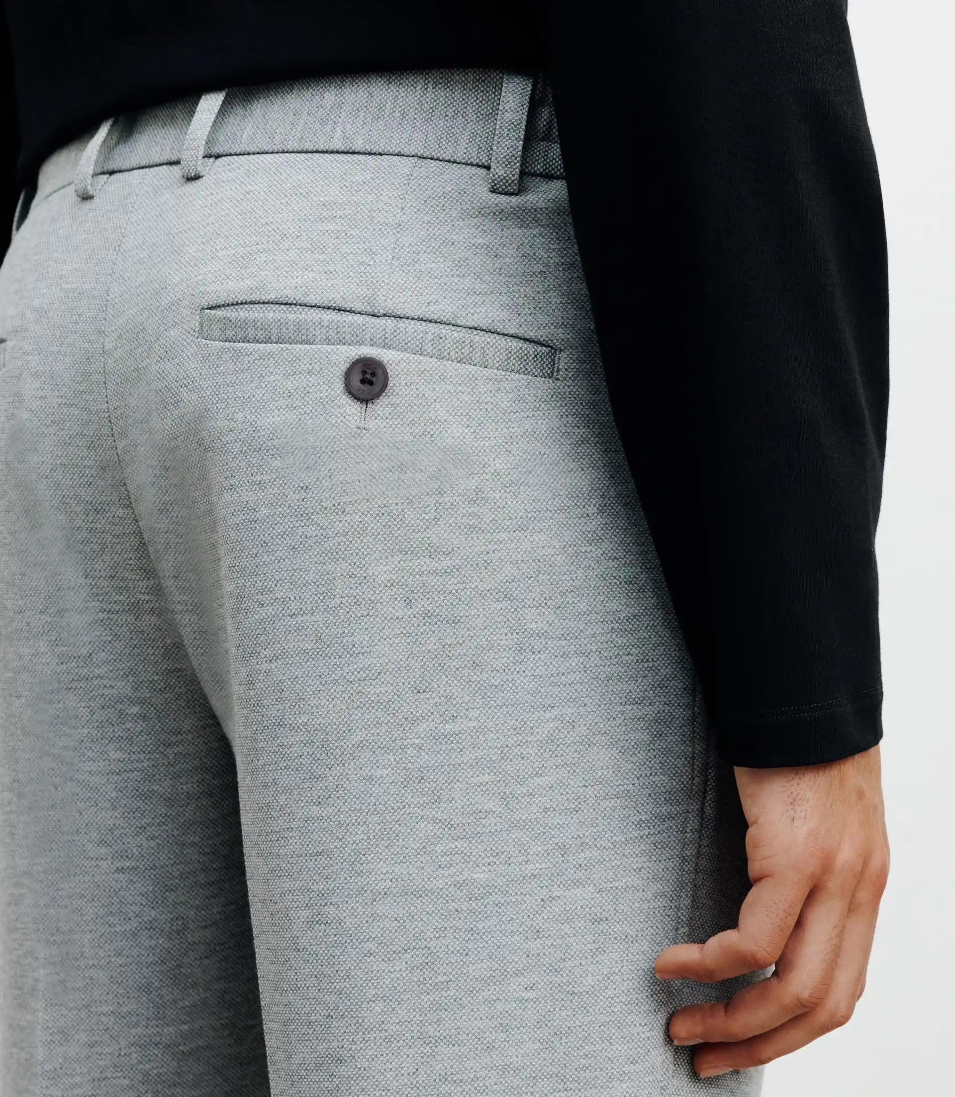 Pantalon ville en maille gris - IZAC