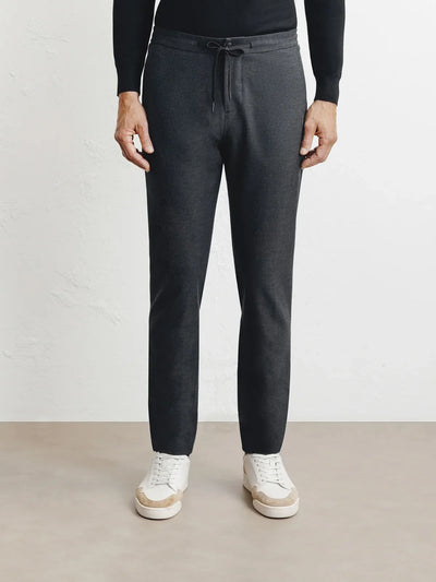 Pantalon ville en maille gris foncé - IZAC