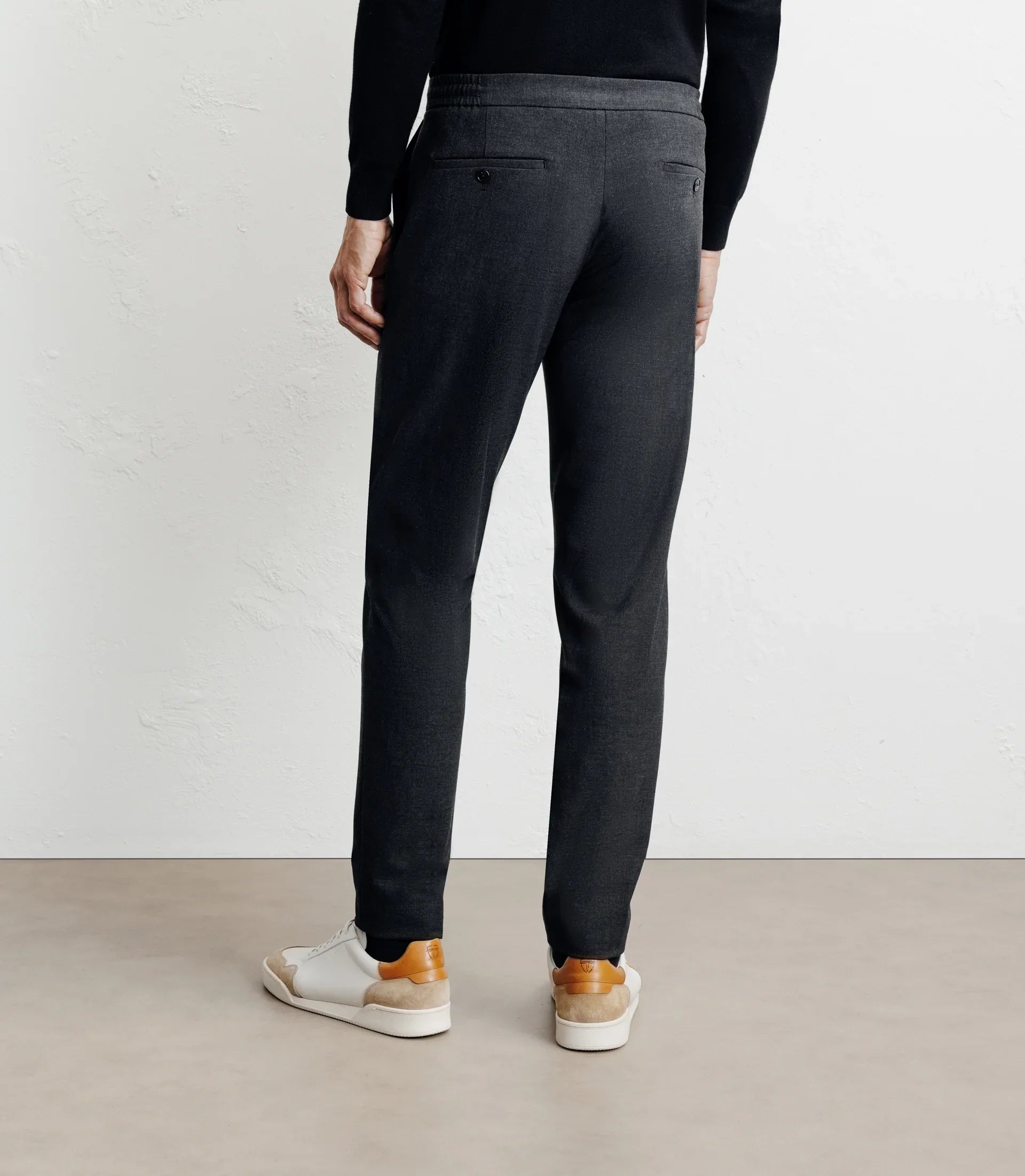 Pantalon ville en maille gris foncé - IZAC