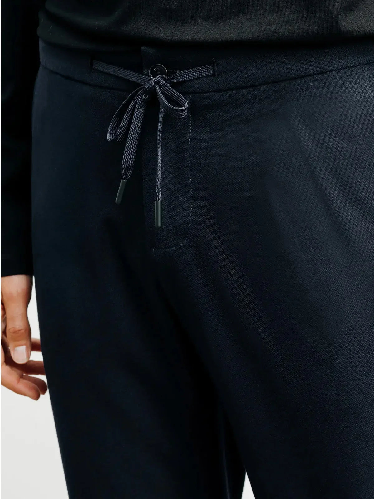 Pantalon ville en maille marine - IZAC