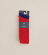 Pack de 2 chaussettes rouge - IZAC