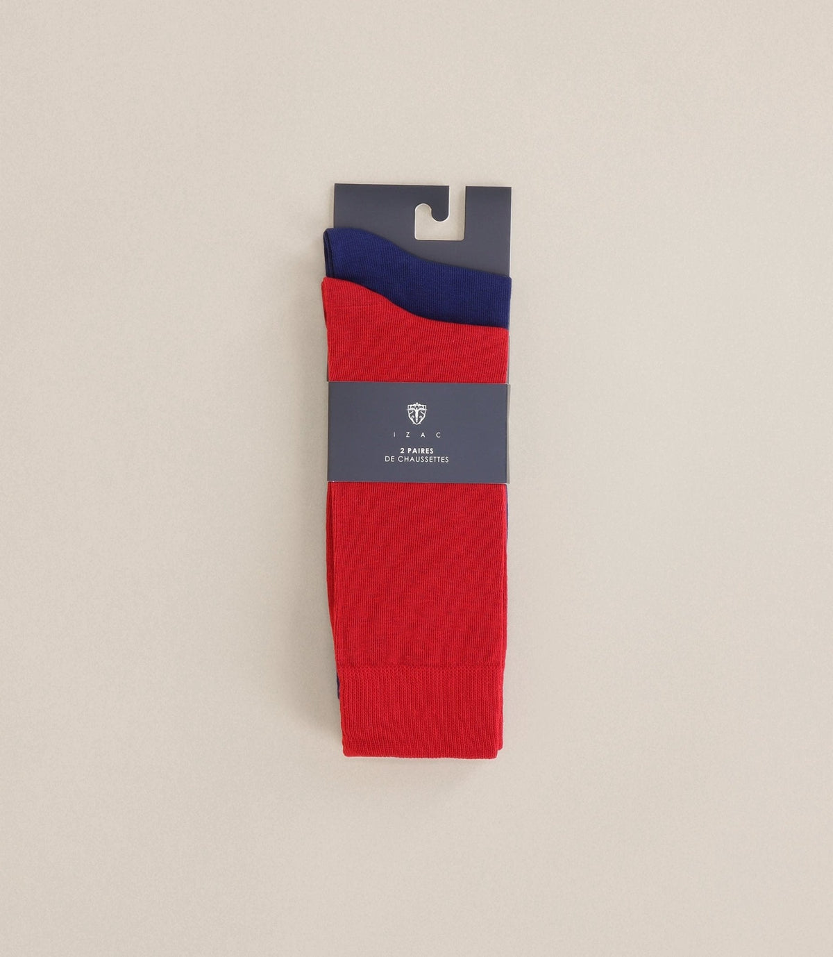 Pack de 2 chaussettes rouge - IZAC