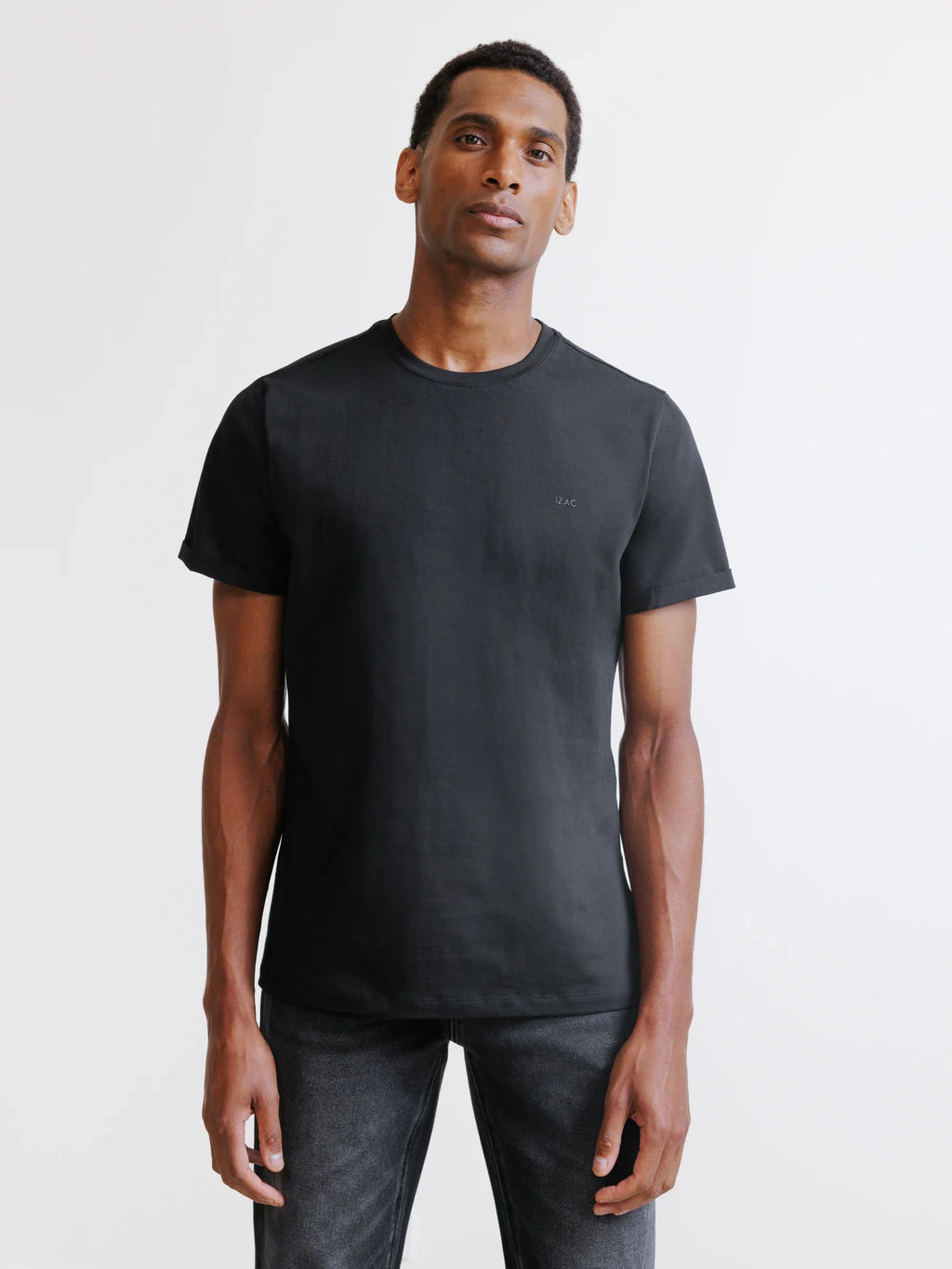 T-shirt col rond noir
