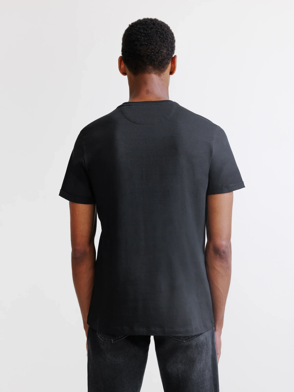 T-shirt col rond noir