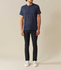 T shirt col rond marine "Xabi" - IZAC