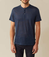 T shirt col rond marine "Xabi" - IZAC