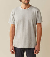 T shirt col rond gris - chine "Xana" - IZAC