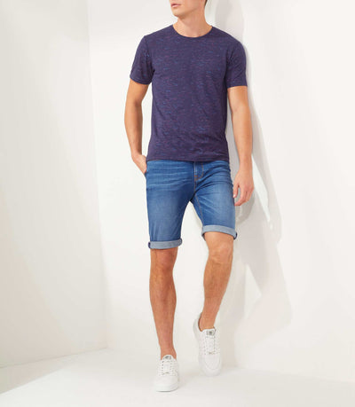 T-shirt col rond marine "Ximenia" - IZAC