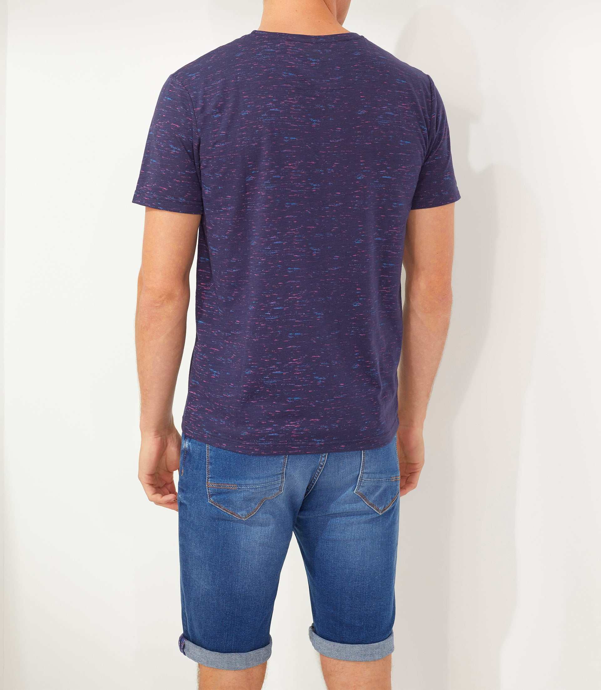 T-shirt col rond marine "Ximenia" - IZAC