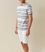 T-shirt col rond imprimé blanc "Xin" - IZAC