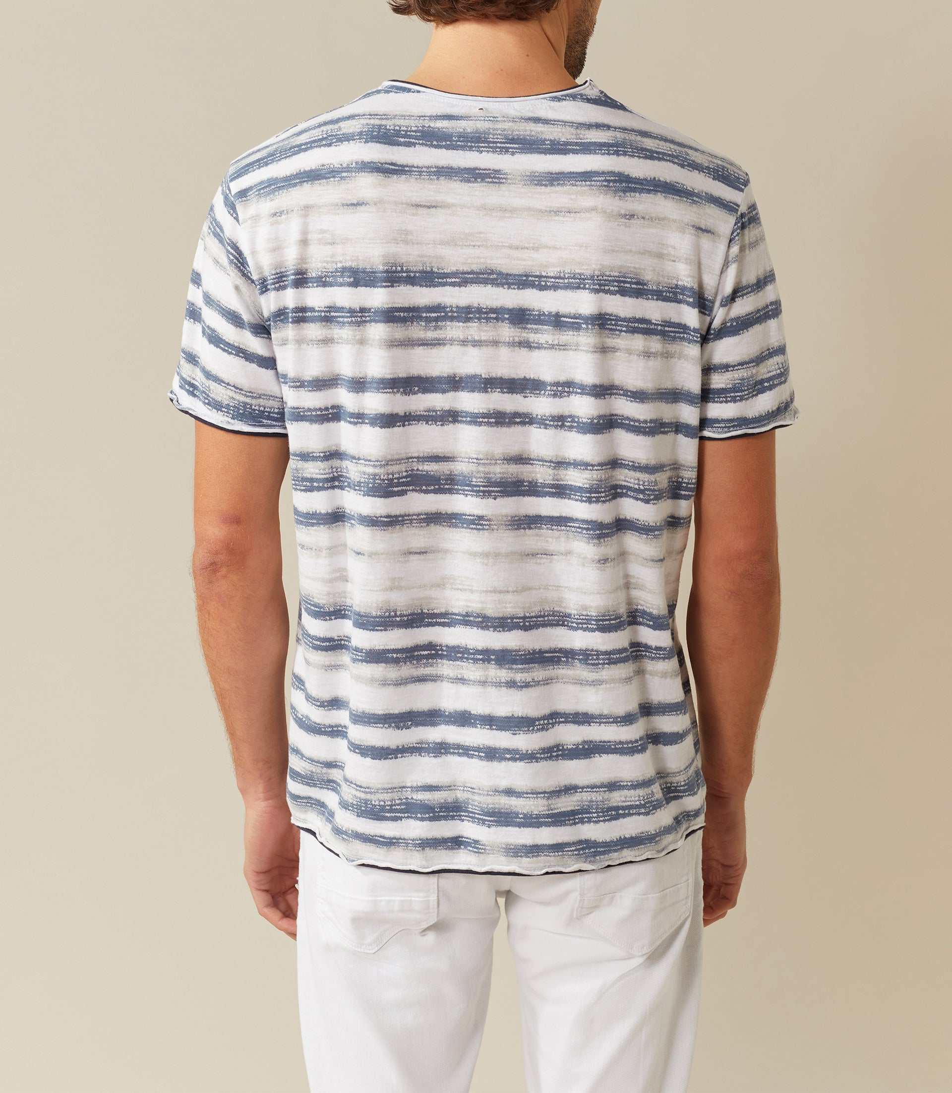 T-shirt col rond imprimé blanc "Xin" - IZAC