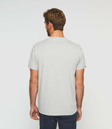 T-shirt manches courtes gris chiné "Gino" - IZAC