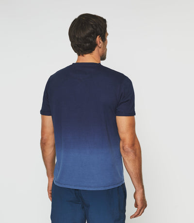 T-shirt dégradé marine "Guyto" - IZAC