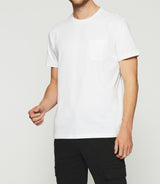 T-shirt à manches courtes uni blanc GABRIEL - IZAC