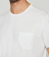 T-shirt à manches courtes uni blanc GABRIEL - IZAC