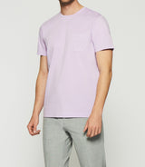 T-shirt à manches courtes uni violet parme GABRIEL - IZAC