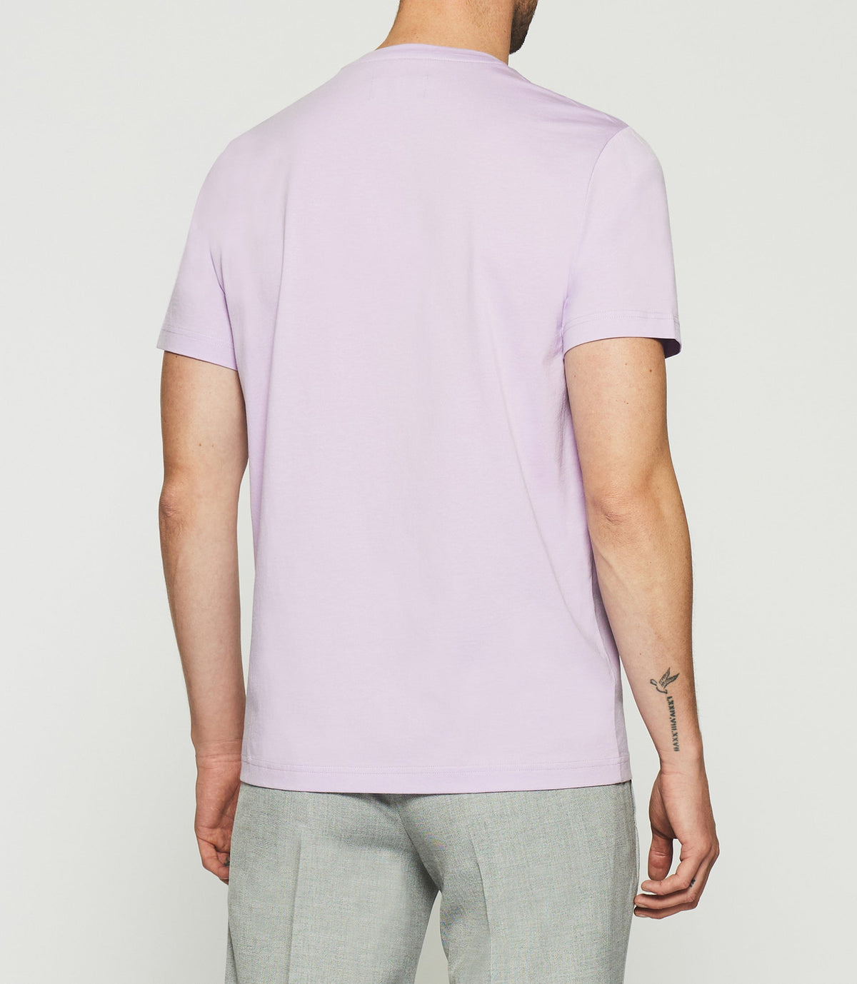 T-shirt à manches courtes uni violet parme GABRIEL - IZAC