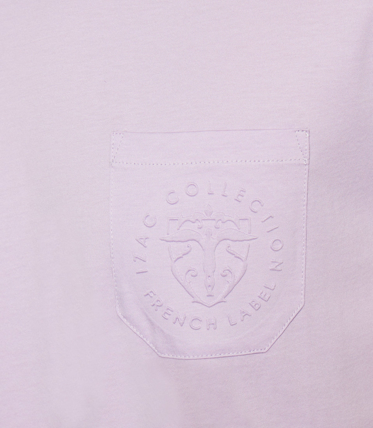 T-shirt à manches courtes uni violet parme GABRIEL - IZAC