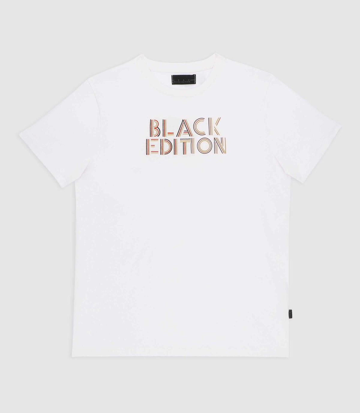 T-shirt à manches courtes à imprimé blanc GARY - IZAC