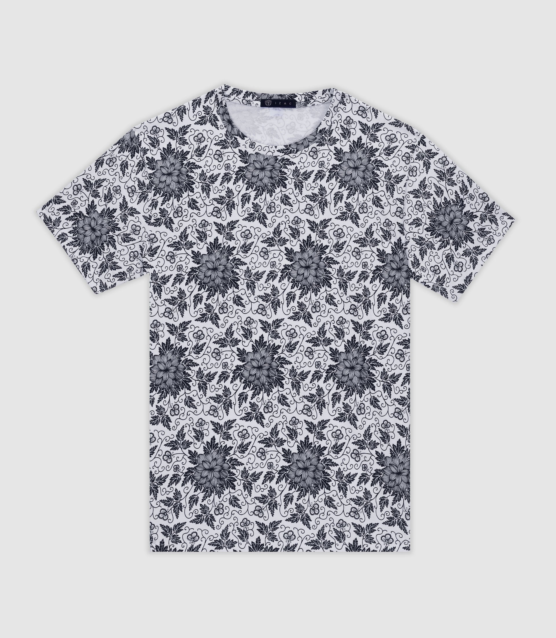 Tshirt BLEU - BLANC - IZAC