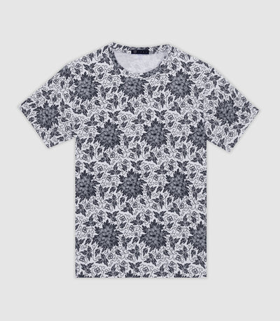 Tshirt BLEU - BLANC - IZAC