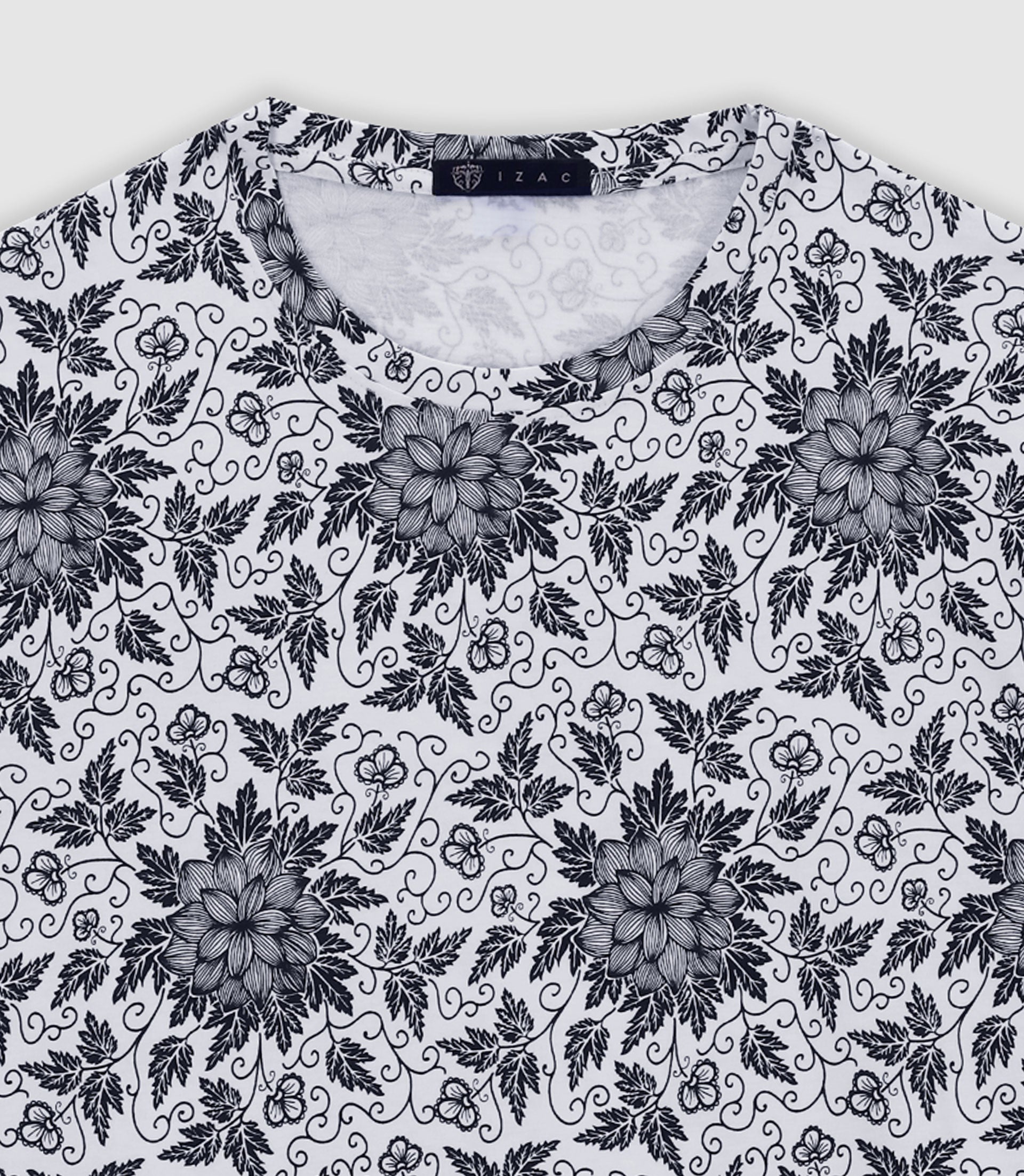 Tshirt BLEU - BLANC - IZAC