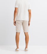 T-shirt en lin col boutonné écru - IZAC