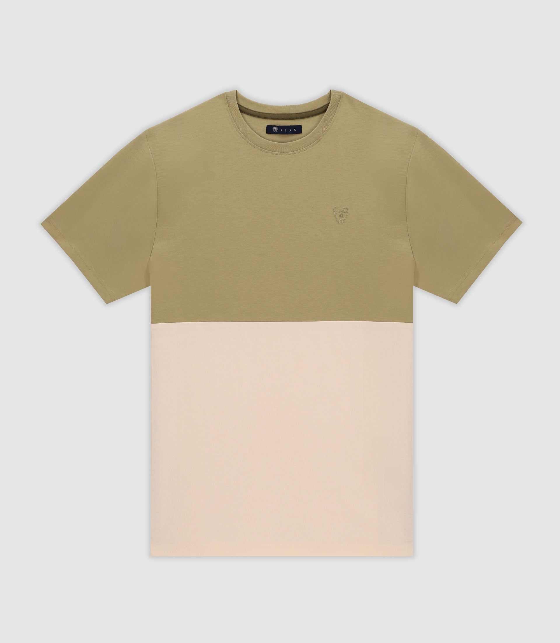 T-shirt en coton kaki - IZAC