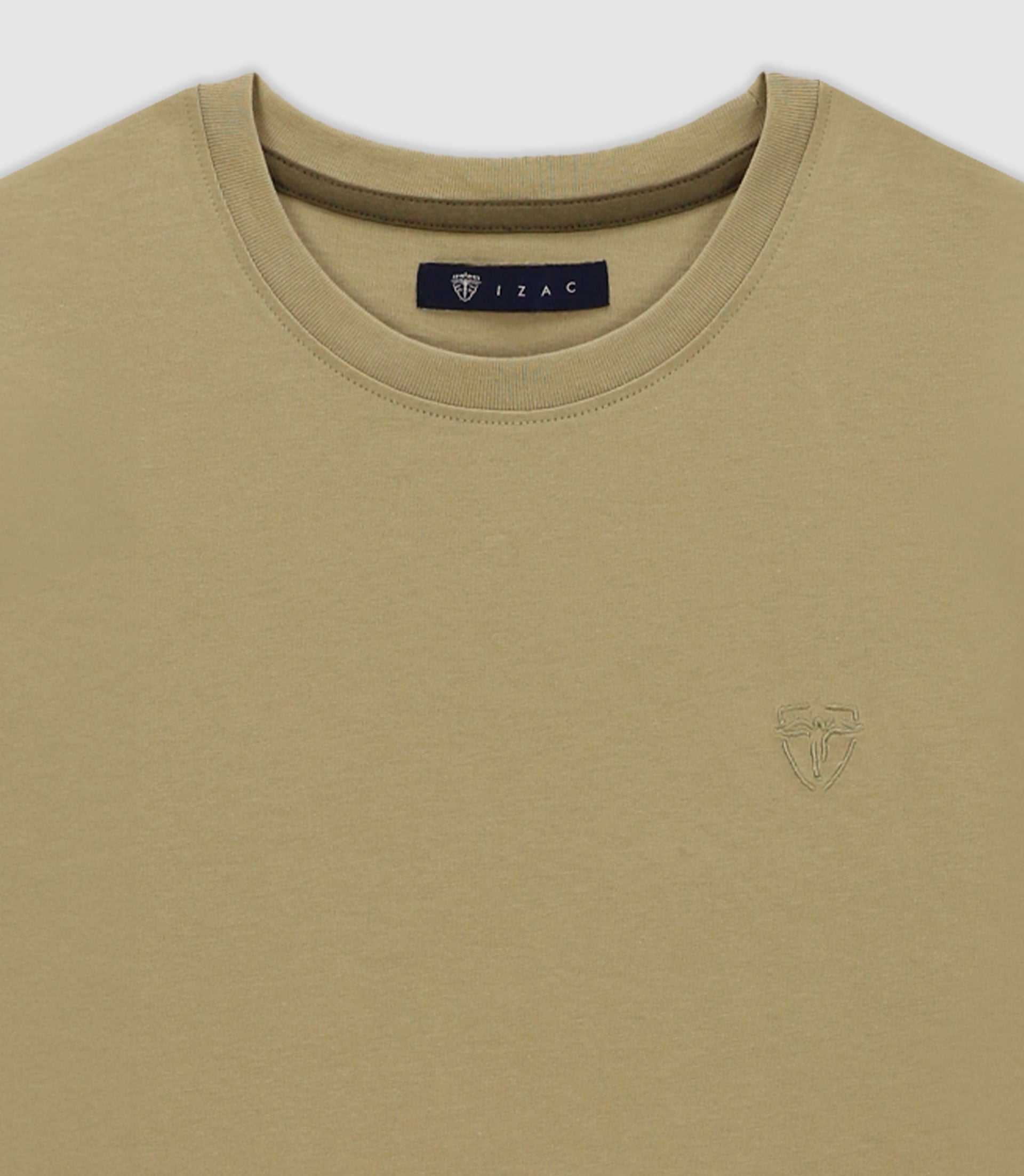 T-shirt en coton kaki - IZAC