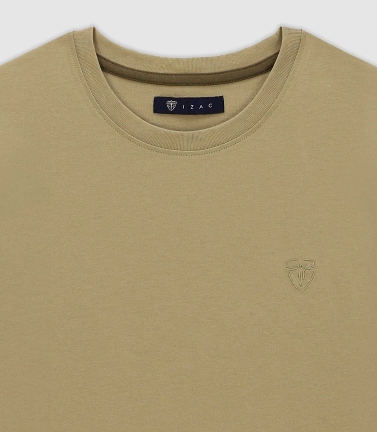 T-shirt en coton kaki - IZAC