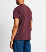 T-shirt uni bordeaux - IZAC