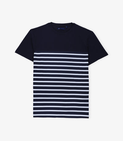 T-shirt rayé marine - IZAC