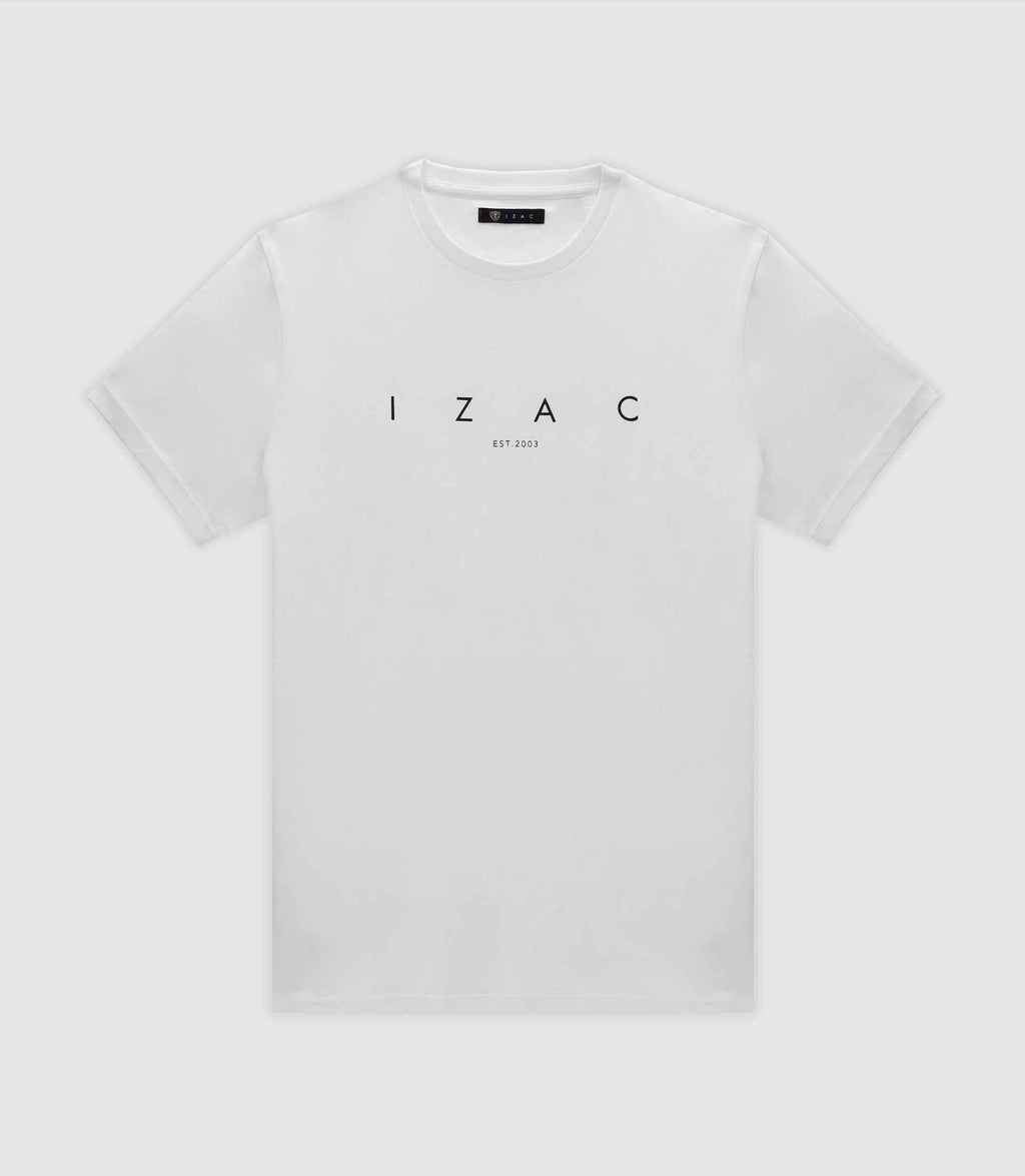 T-shirt avec écriture blanc - IZAC
