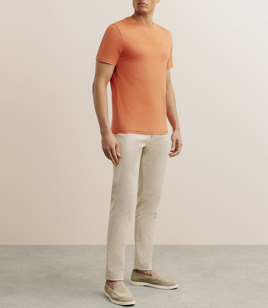 T-shirt manches courtes orange foncé - IZAC