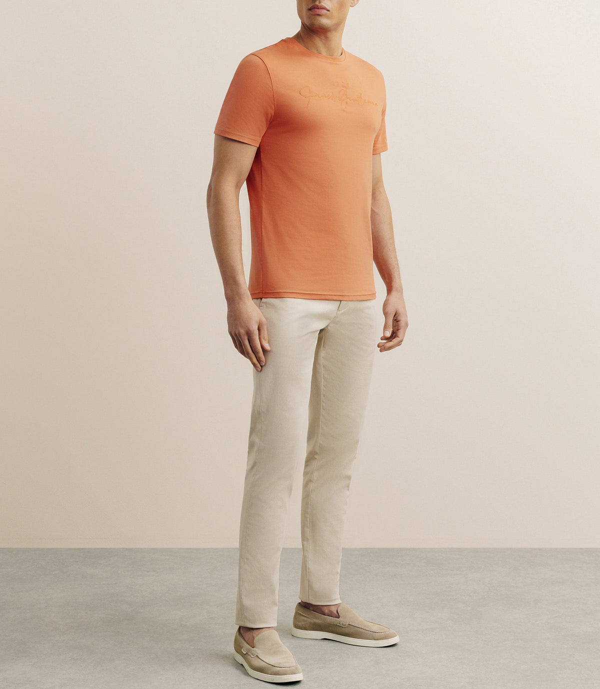 T-shirt manches courtes orange foncé - IZAC