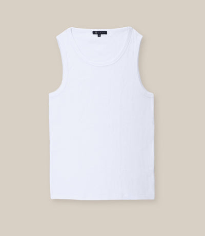 T-shirt col rond basique blanc - IZAC