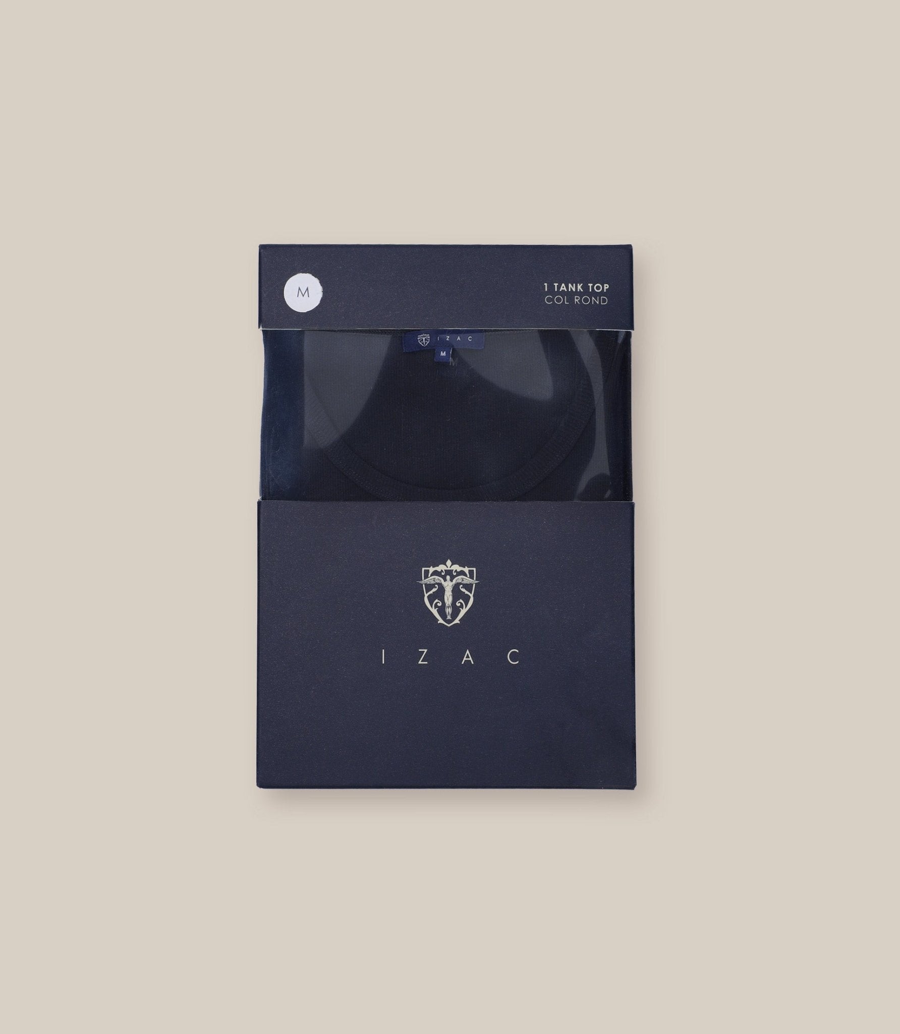 T-shirt col rond basique noir - IZAC