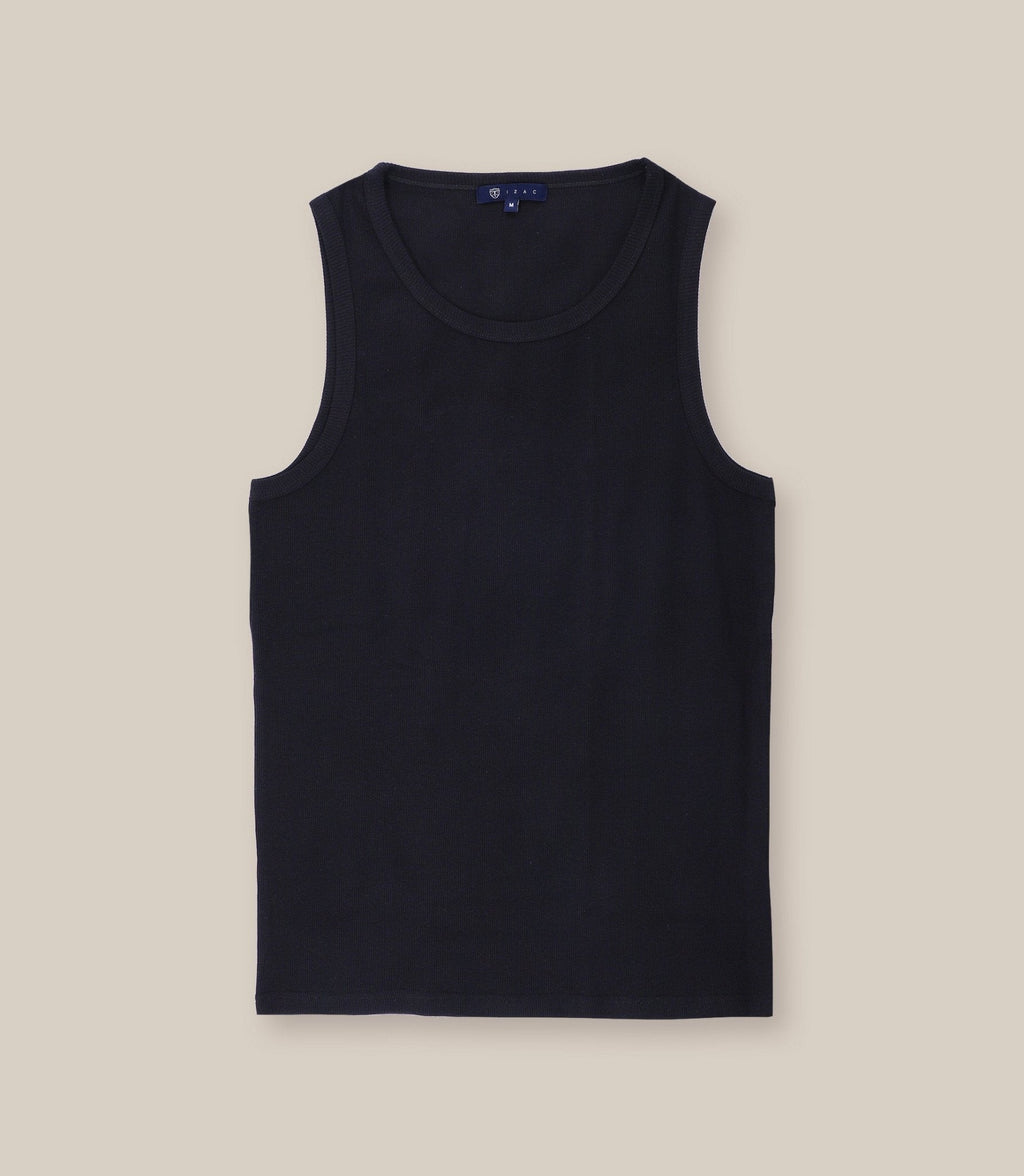 T-shirt col rond basique noir - IZAC