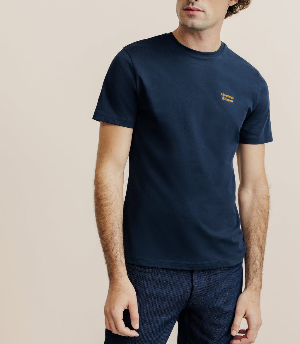 T-shirt flocking marine - IZAC