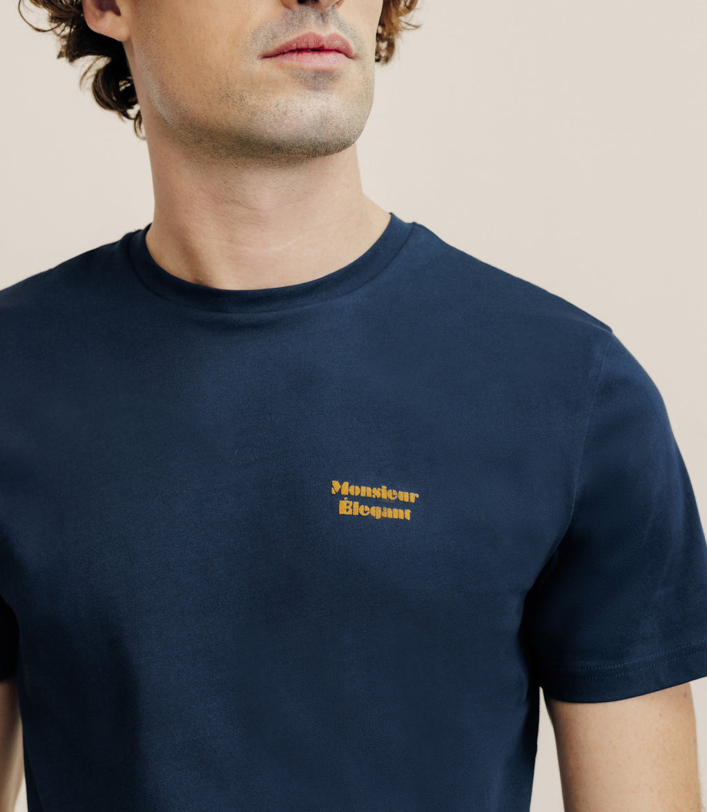 T-shirt flocking marine - IZAC
