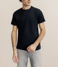 Pack de 2 t-shirts col rond noir et blanc - IZAC