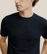 Pack de 2 t-shirts col rond noir et blanc - IZAC