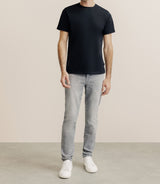 Pack de 2 t-shirts col rond noir et blanc - IZAC