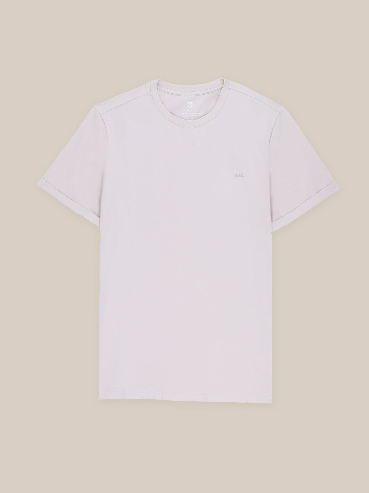 T-shirt col rond beige - IZAC